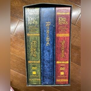 Lord of the Rings DVD trilogy Special extended DVD Edition boxed set.